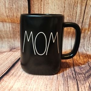 Rae Dunn " Mom" Mud Black White